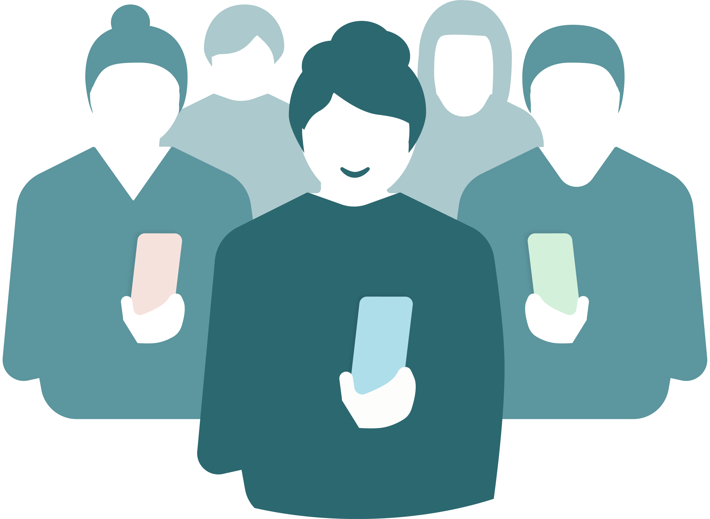 Illustration – Menschen tauschen sich aus