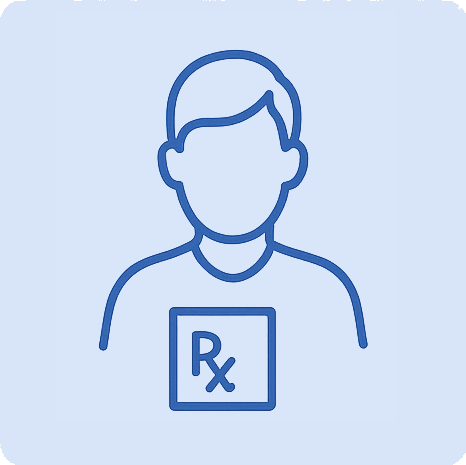 Patient:in reicht Rezept ein